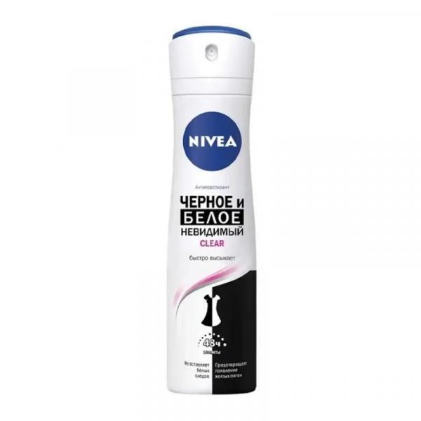 Антиперспирант Nivea Deo Clear Черное и Белое невидимый, 150 мл